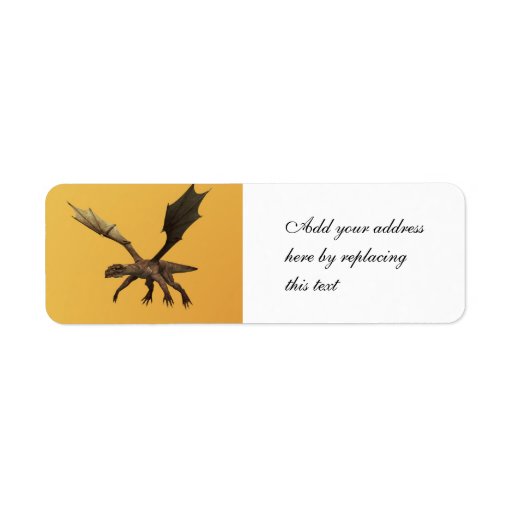 Dragon Custom Return Address Labels Zazzle