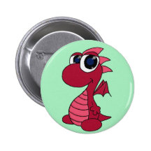 Dragon Cute Stare Button