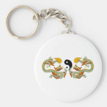 Dragón de Yin Yang Llavero Personalizado