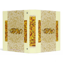 Dragon Dragon Cutout of Crystal 3 Ring Binders