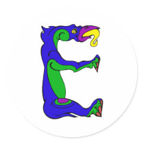 dragon E Stickers