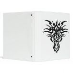 Dragon Face Tattoo Vinyl Binder