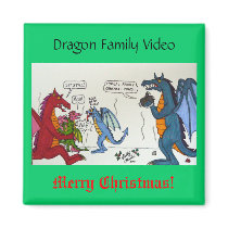 Dragon Family Video magnets by codfishlady Dragon Family Video magnets