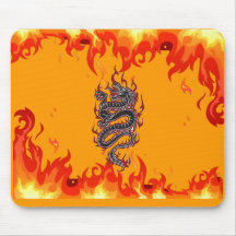 DRAGON - FIRE MOUSE PAD