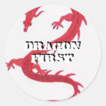 Dragon First Round Stickers