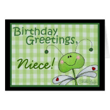 Dragon Fly Birthday personalize Greeting Card