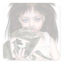 Dragon Girl Stickers