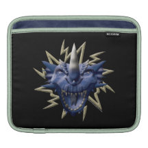 Dragon Head - Blue iPad Sleeves