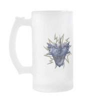 Dragon Head - Blue mugs by thefrozenduck Dragon Head - Blue mugs