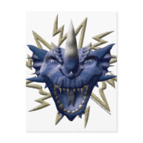 Dragon Head - Blue Postcard