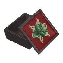 Dragon Head - Green Premium Jewelry Box