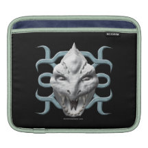 Dragon Head - White iPad Sleeves
