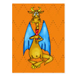 Dragon Holding Candle Postcards