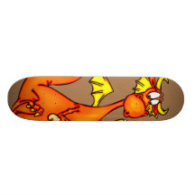 Dragon Holding Mushroom Skate Board Decks