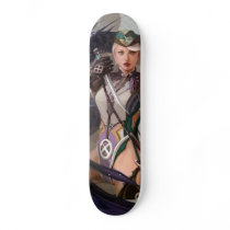 Dragon hunter illustration skateboard deck