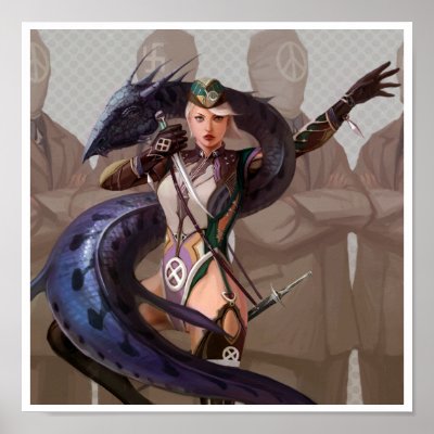 Dragon Hunter original illustration poster by animabase