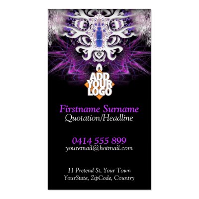 Dragon illusion Fractal Artistry Business Cards