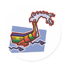 Dragon Image 19 Round Stickers