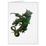 dragon in color from book copy greeting card