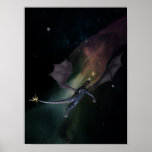 Dragon In Flight Poster posters