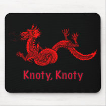 Dragon in Red mousepads