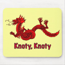 Dragon in Red mousepads