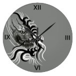 Dragon in Tattoostyle Wall Clock