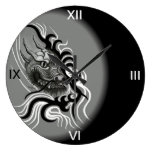 Dragon in Tattoostyle Wallclock