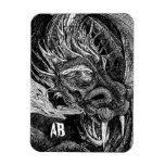 Dragon 'initials' premium magnet