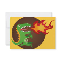 Dragon kids art by little t and M.E. Volmar Invitations