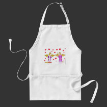 Dragon King and Queen of Hearts aprons