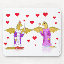 Dragon King and Queen of Hearts mousepads