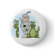 Dragon Knight 1st Birthday Buttons