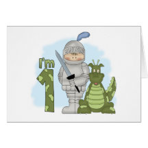 Dragon Knight 1st Birthday Cards