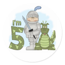 Dragon Knight 5th Birthday Sticker