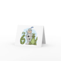Dragon Knight 6th Birthday Greeting Card