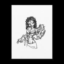Dragon Lady Postcard by pyromancy Dragon Lady Postcard