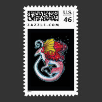 Dragon lizard stamp stamps