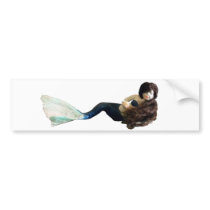 Dragon Mache Tiny Mermaid Bumper Stickers