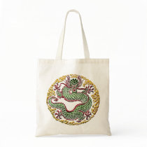 Dragon Medallion Canvas Bag