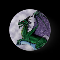 Dragon moon button badge by aldana07 Dragon moon button badge