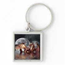 Dragon & Moon Keychains