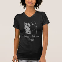 Dragon Moon Press T-shirt - silver logo t-shirts