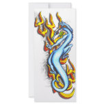 Dragon on Flame Tribal by RyuNeko-Artz.com Custom Rack Cards