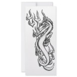 Dragon on Flame Tribal Rack Card