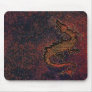 dragon on rusty metallic background mouse mats