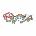 Dragon Outline embroidered shirts by ZazzleEmbroidery Dragon Outline embroidered shirts