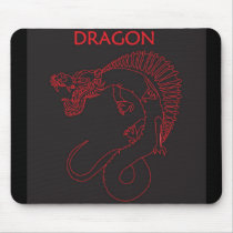 Dragon outline mousepads by catherinenoy Dragon outline mousepads