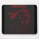 Dragon outline mouse pads