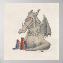 Dragon Poker Print